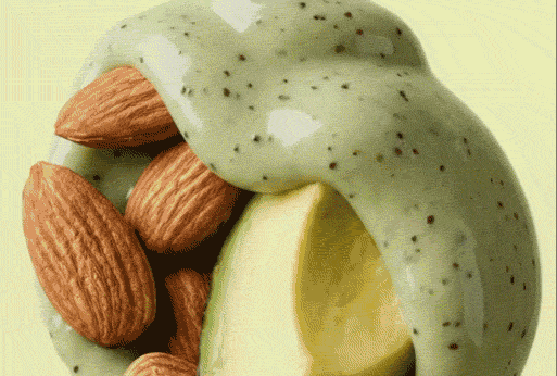 Ingredientes: abacate, amêndoa e leite