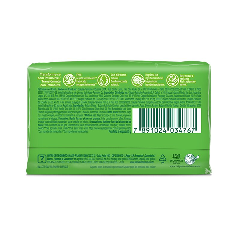 Palmolive® Naturals Hidratação Saudável* Aloe & Oliva Sabonete Palmolive® Naturals Hidratação Saudável* Aloe & Oliva Sabonete