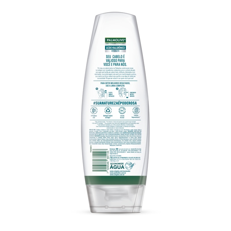 Embalagem do condicionador Palmolive SOS Cuidados Especiais com ácido hialurônico Embalagem do condicionador Palmolive SOS Cuidados Especiais com ácido hialurônico
