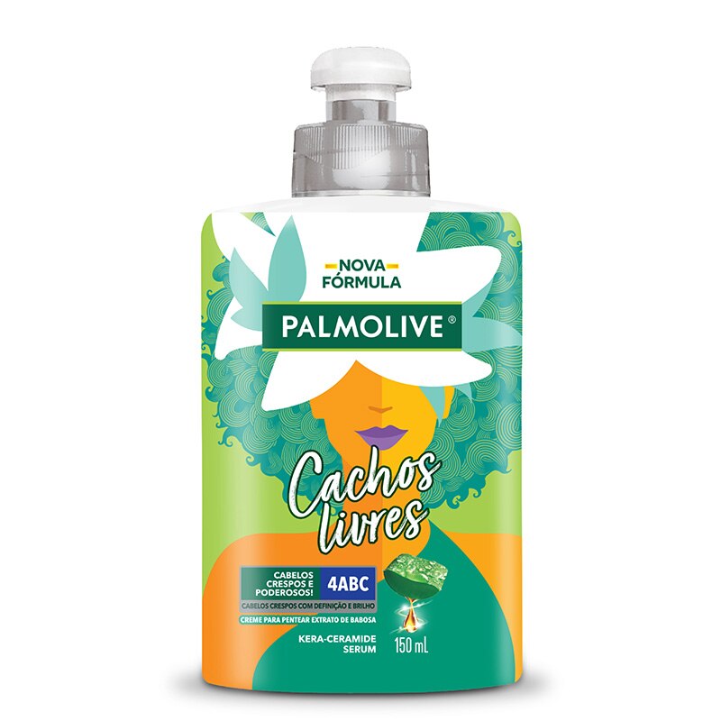 Creme para pentear Cachos Livres Extrato de Babosa da frente Creme para pentear Cachos Livres Extrato de Babosa da frente