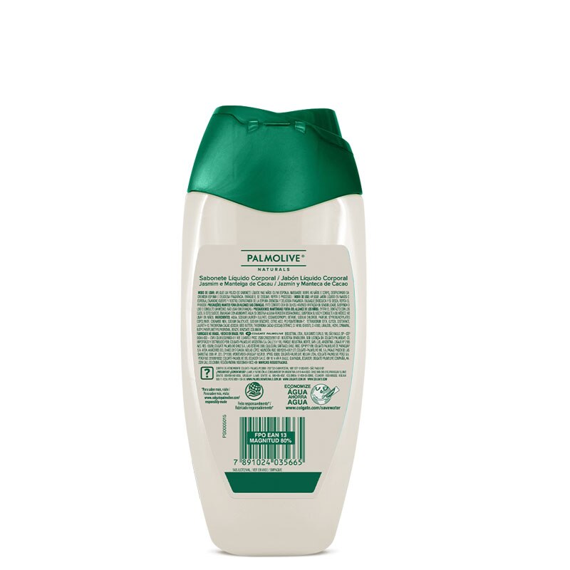 Sabonete líquido Suavidade Natural Jasmim e Manteiga de Cacau de trás Sabonete líquido Suavidade Natural Jasmim e Manteiga de Cacau de trás