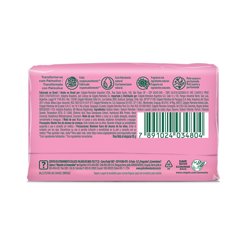 Sabonete Hidrata* & Perfuma Leite e Pétalas de Rosas de trás Sabonete Hidrata* & Perfuma Leite e Pétalas de Rosas de trás