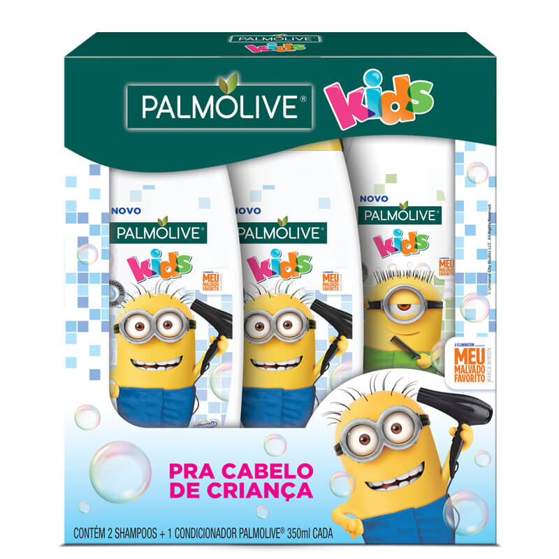 Pack Shampoo + Condicionador para crianças Minions da frente Pack Shampoo + Condicionador para crianças Minions da frente