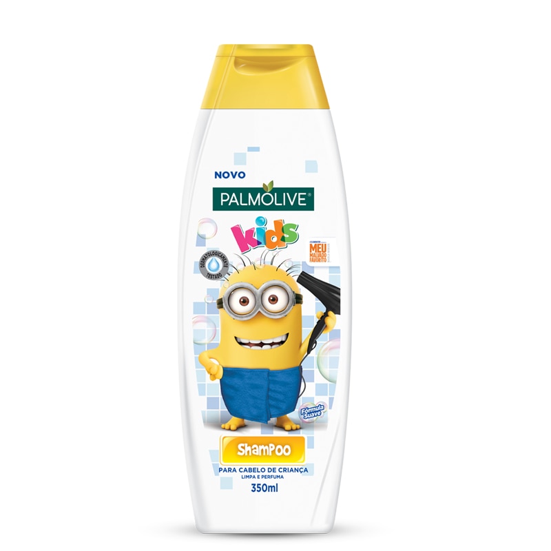 Shampoo para crianças Minions da frente Shampoo para crianças Minions da frente