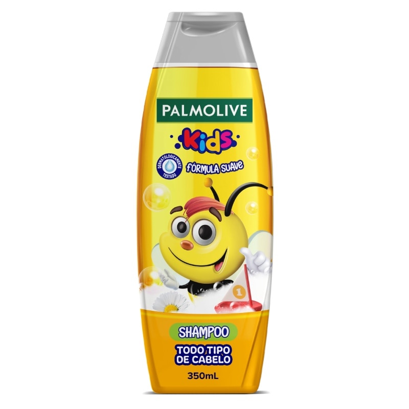 Embalagem do shampoo Palmolive Kids para todo tipo de cabelo